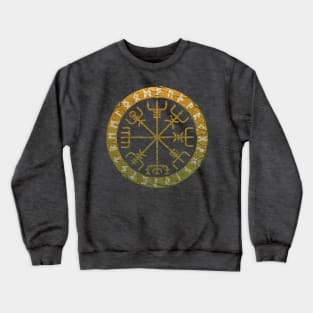 Vegvisir: Symbol of protection and Viking compass. Crewneck Sweatshirt